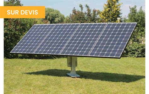 Tracker solaire 2 axes pour 4 panneaux solaires.